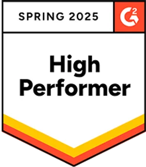 High Performer G2 label