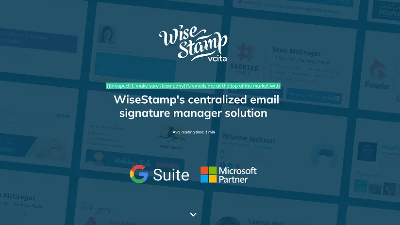 Wisestamp result